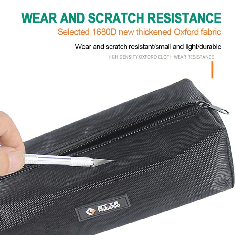 กระเป๋าเครื่องมือผ้าใบอ๊อกซ์ฟอร์ดกันน้ำ1680D กระเป๋าเก็บเครื่องมือมือตะปูเกลียว Mata Bor ชิ้นส่วนโลหะกระเป๋าซิปกระเป๋าใส่ของ