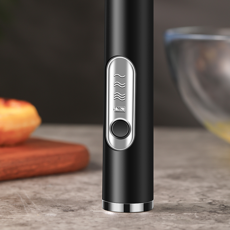 Handheld Double Stick Wireless Whisk Custard Foamer Mini แบบพกพาเครื่องปั่นกาแฟนมสามควบคุมความเร็วไข่สีขาววิปปิ้ง USB
