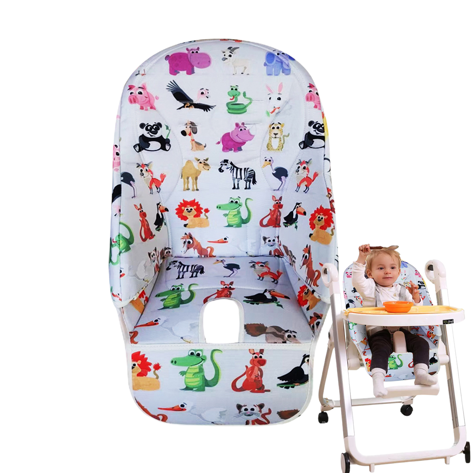 เก้าอี้รับประทานอาหารเด็กที่นั่งเบาะสําหรับ Peg Perego สําหรับ Siesta Zero3 สําหรับ Baoneo สําหรับ Kosmic Jané Oxford ผ้าเด็กเก้าอี้รับประทานอาหาร