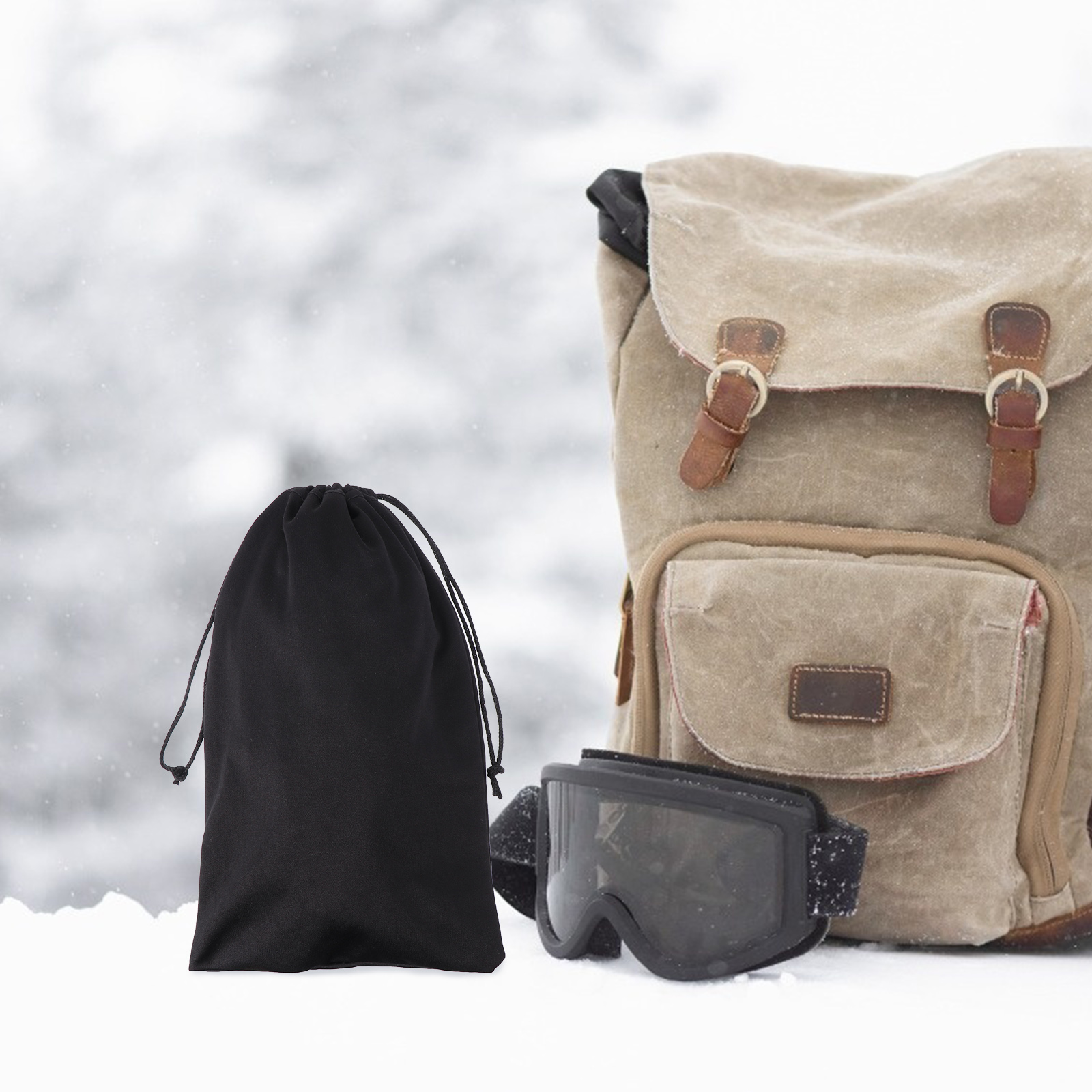 Tasche Tasche Ski Goggle Durchführung Brille Schnee Fall Lagerung Kordelzug Gläser Taschen Sonnenbrille Microfibereyeglasses Schutz