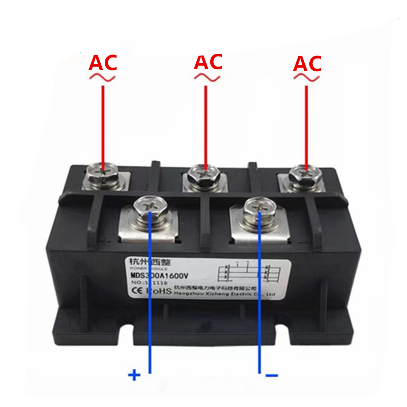 Gleichrichtermodul MDS150-16 MDS200A 250A 300A MDS300A1600V Dreiphasige Gleichrichterbrücke MDS200-16 MDS250A-16 HS30150