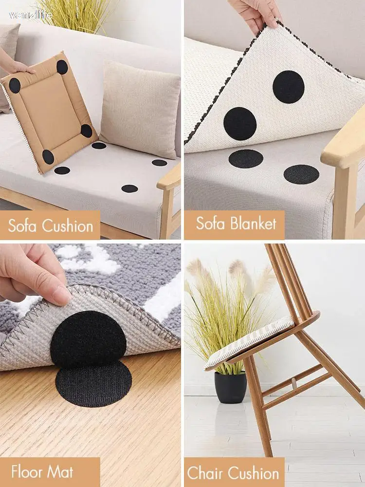 10 pares/vanzlife almofada lençol antiderrapante fivela fixa afixada cadeira mesa antiderrapante adesivo almofada antiderrapante para sofá adesivo
