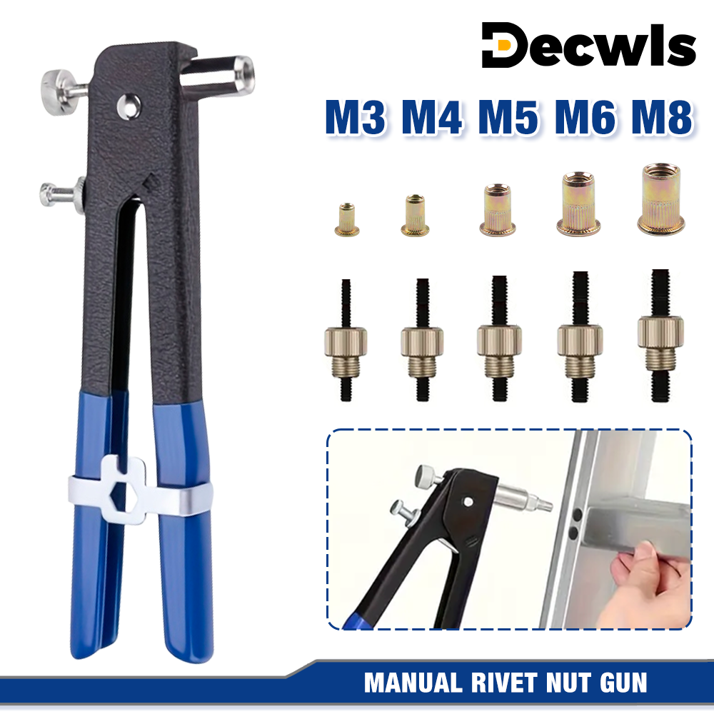Pistolet à riveter manuel M3 ~ M8 M3 M4 M5 M6 M8 riveteuse domestique multi-spécifications, outil de rivetage d'écrou à rivet sans fil, pistolet à riveter à traction, outil de rivetage à traction de haute qualité