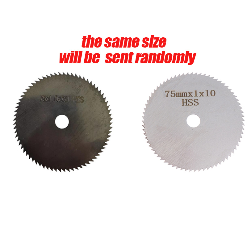 1pcs 3 인치 75mm 커팅 디스크 미니 원형 톱 블레이드 목재 플라스틱 금속 회전 절단 도구 72 치아
