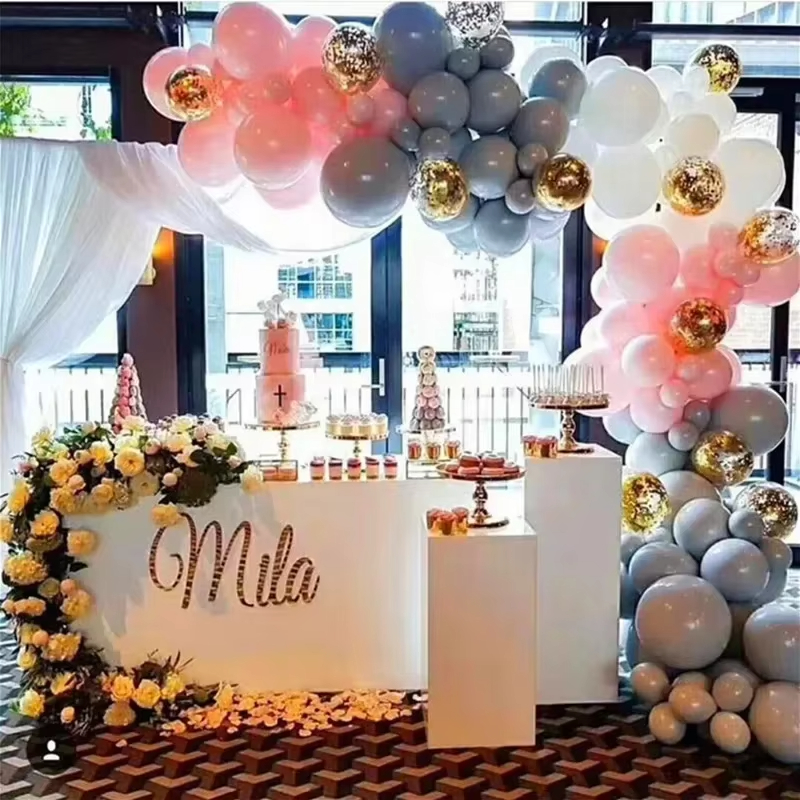 3Pcs Balloon Chain Double Hole Chain For Wedding Party Birthday Graduation Background Decoration Balloon Chain Arch Accessories