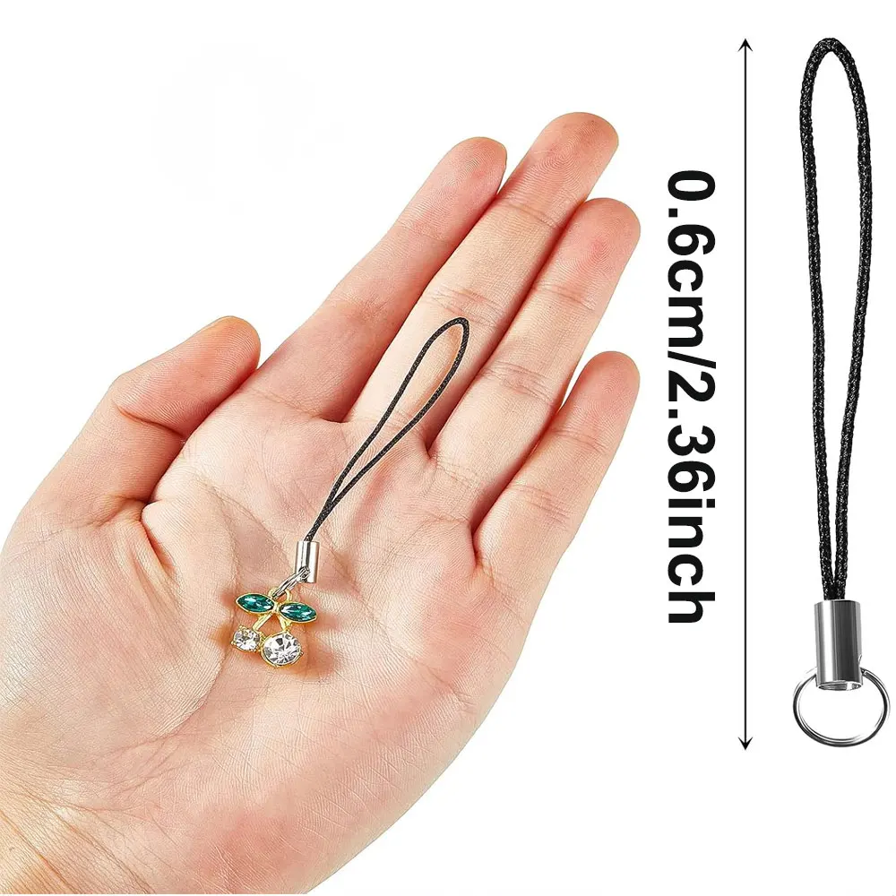 12/32/50pcs Multi-color Polyester Hanging Rope, Used for DIY Mobile Phone Hanging Rope, Keychain, Wallet Decoration Accessories
