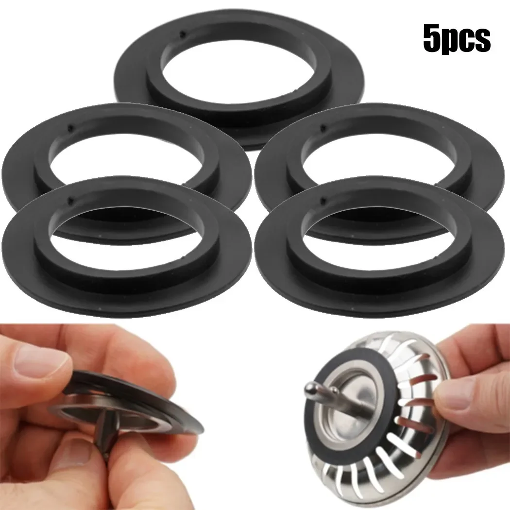 Junta de arandela de sellado de goma para filtro de cesta Franke, 5 uds., para 78 79 80 82 83 Mm, juntas de goma para drenaje de fregadero de cocina
