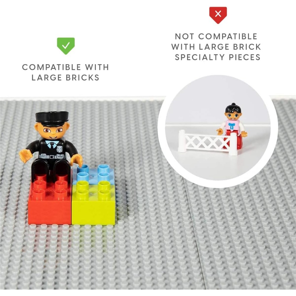 3-in-1 Wooden Play Table and Chair Set with Storage for Kids, Compatible with Lego and Duplo, Activity Table