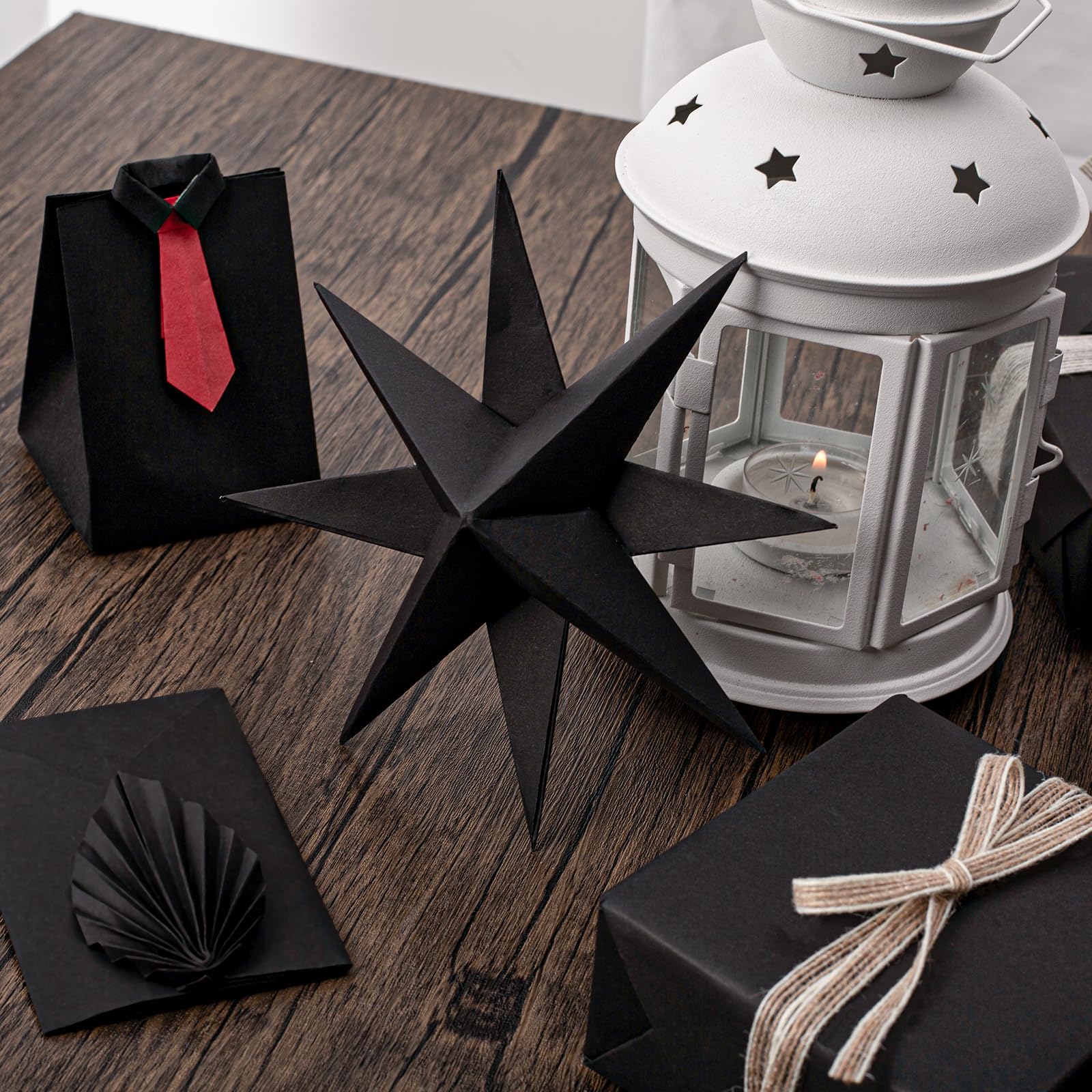 ม้วนกระดาษคราฟท์สีดําสําหรับห่อของขวัญย้ายบรรจุม้วนกระดาษสีดําสําหรับภาพวาด DIY ดอกไม้และของขวัญสิ่งแวดล้อมกระดาษ