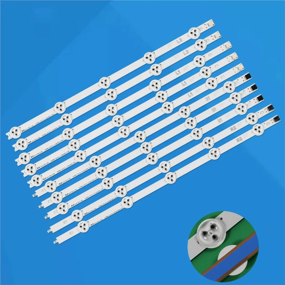 Taśma LED do LC420DUE 42LN5400 42LA6200 6916L-1385A 6916L-1386A 6916L-1387A 6916L-1388A 10 PCS R1 L1 R2 L2 42LN610S