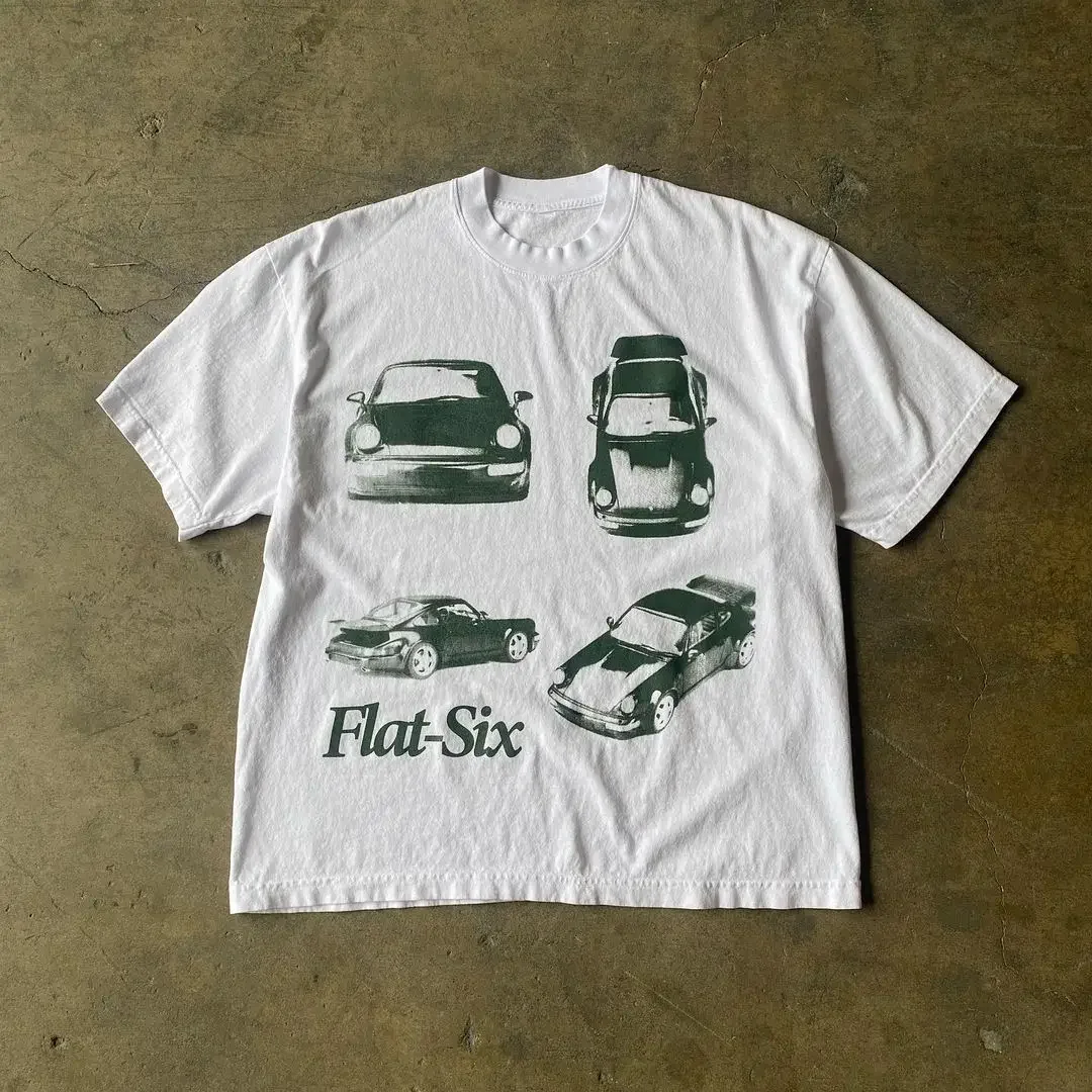 メンズとレディースの半袖カジュアルTシャツ,レトロな原宿ブラウス,特大のトップス,レタリングプリント,だぶだぶ,スリム,y2k