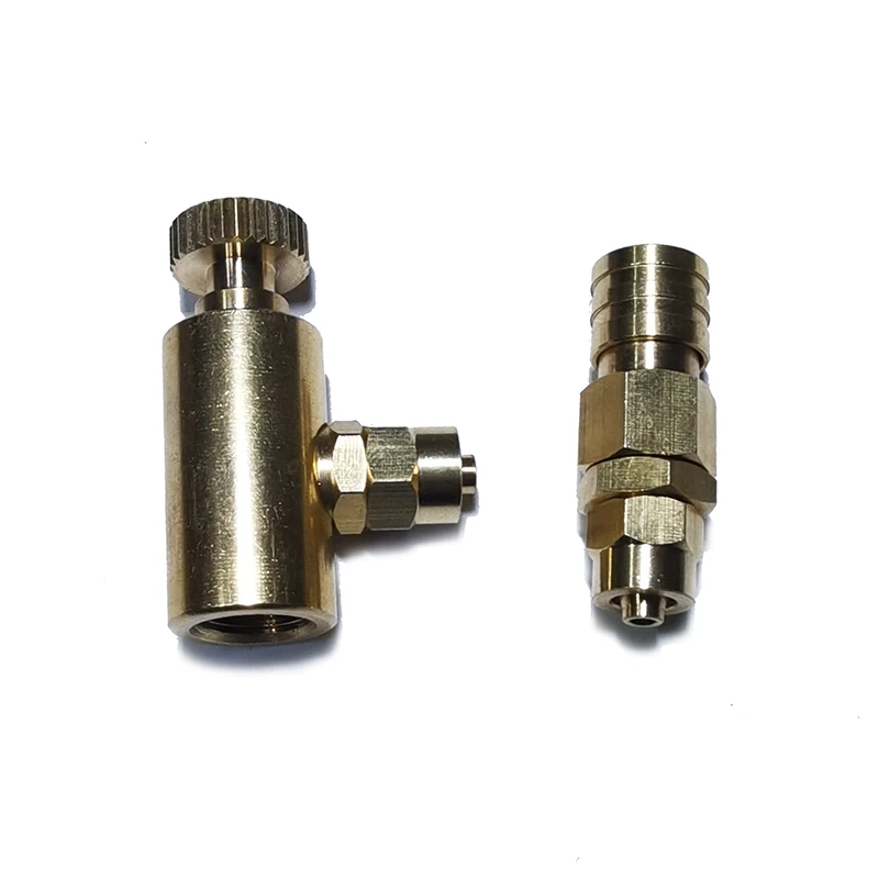 New HPA Air Adapter Set Connect Green Gas Canisters with Coil Hose Quick Disconnect