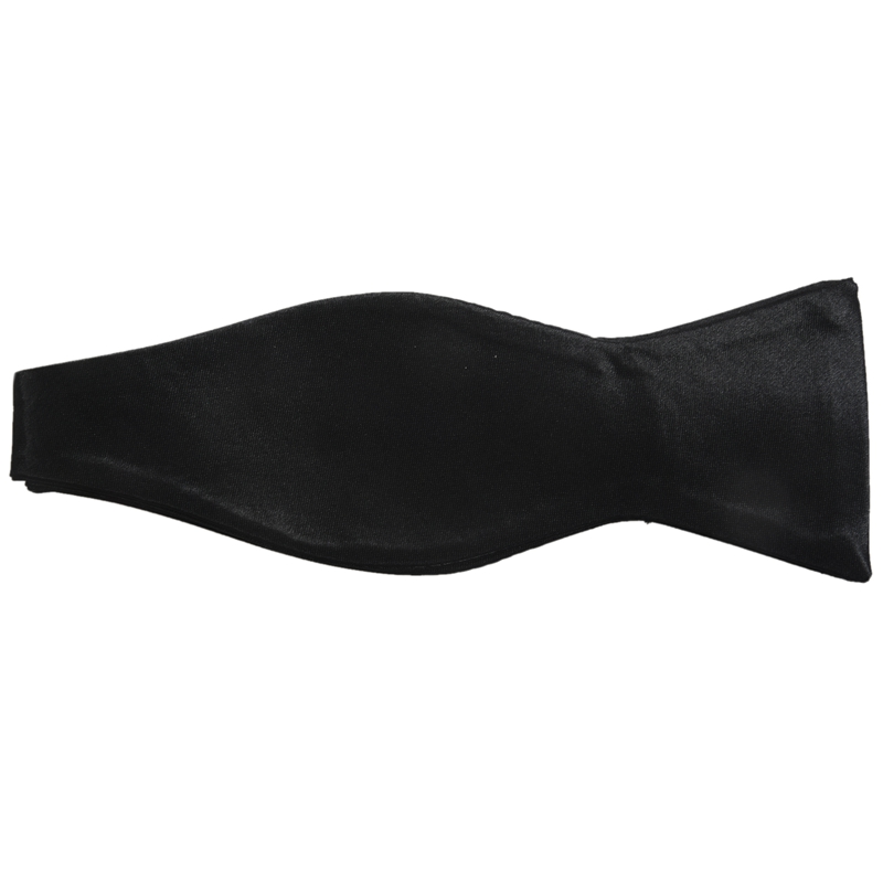 Tuxedo Tie Satin Bow Tie for Men - Black