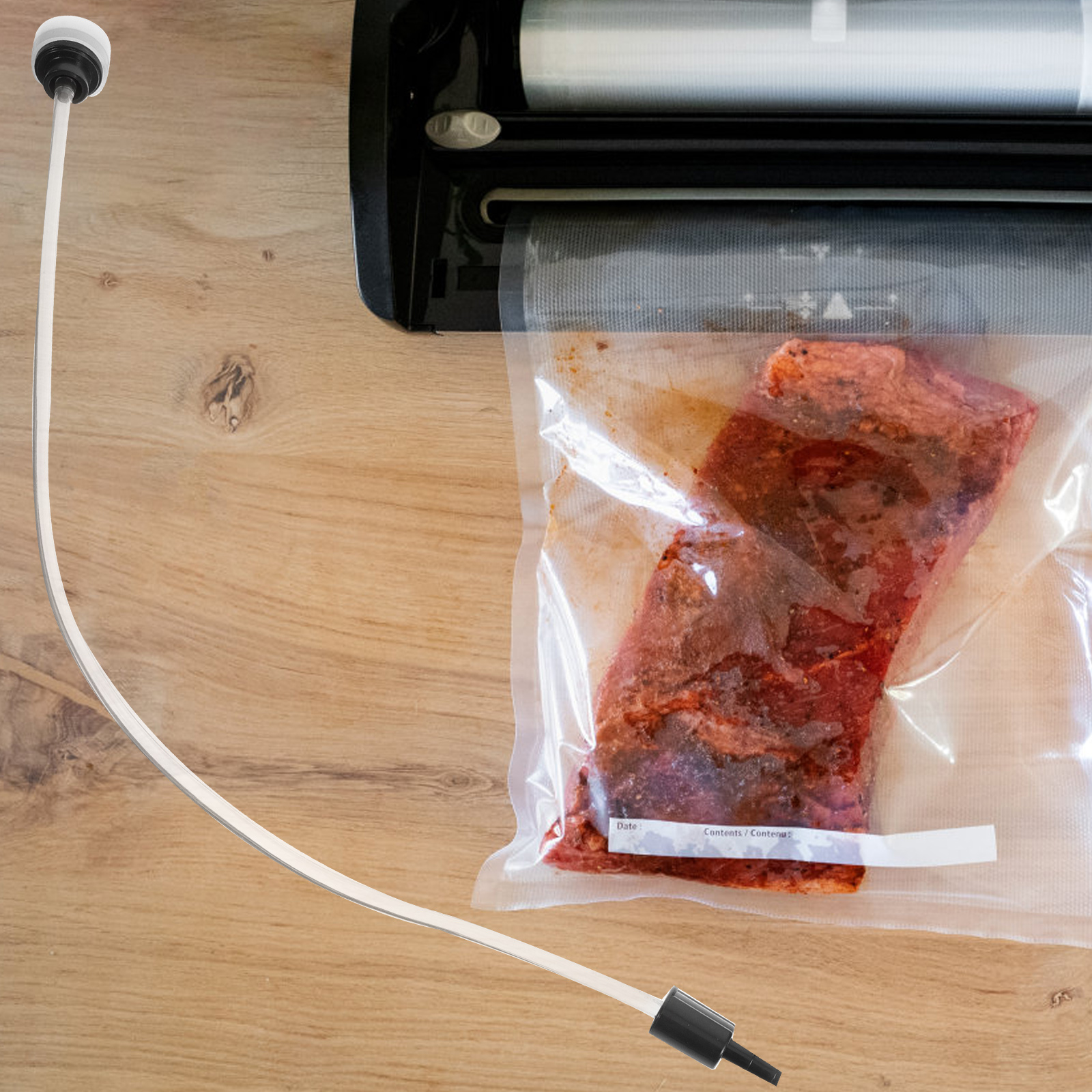 Máquina de selagem a vácuo mangueira automática aferidor de alimentos tubulação de bombeamento externo