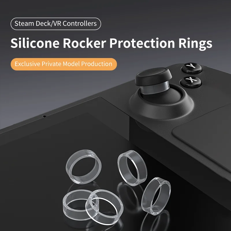 Capa de borracha para joystick aolion, para deck de vapor/quest 2/pico, resistente ao desgaste, proteção para joystick, anel de silicone para ps5 vr2/meta pro