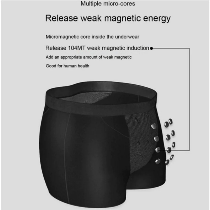 Nueva versión mejorada de bragas de salud para terapia magnética para hombres, calzoncillos Boxer reforzados con 22 imanes (L-6XL), ropa interior brasileña para hombres