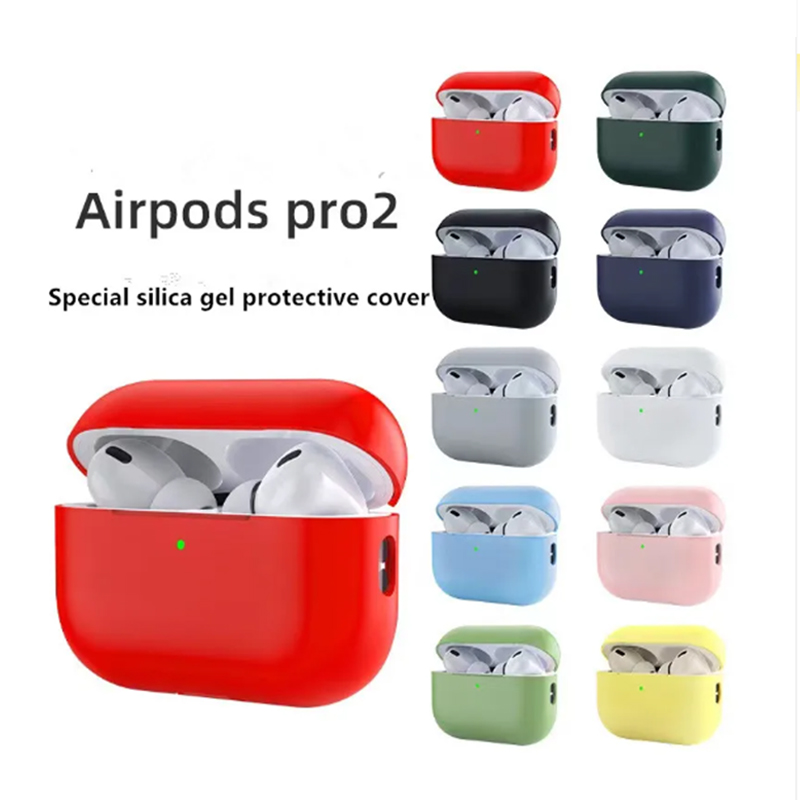 Capa para airpods pro 2 sem fio bluetooth fone de ouvido silicone capa dividida pele ultra-fina para apple airpod pro 2 caso