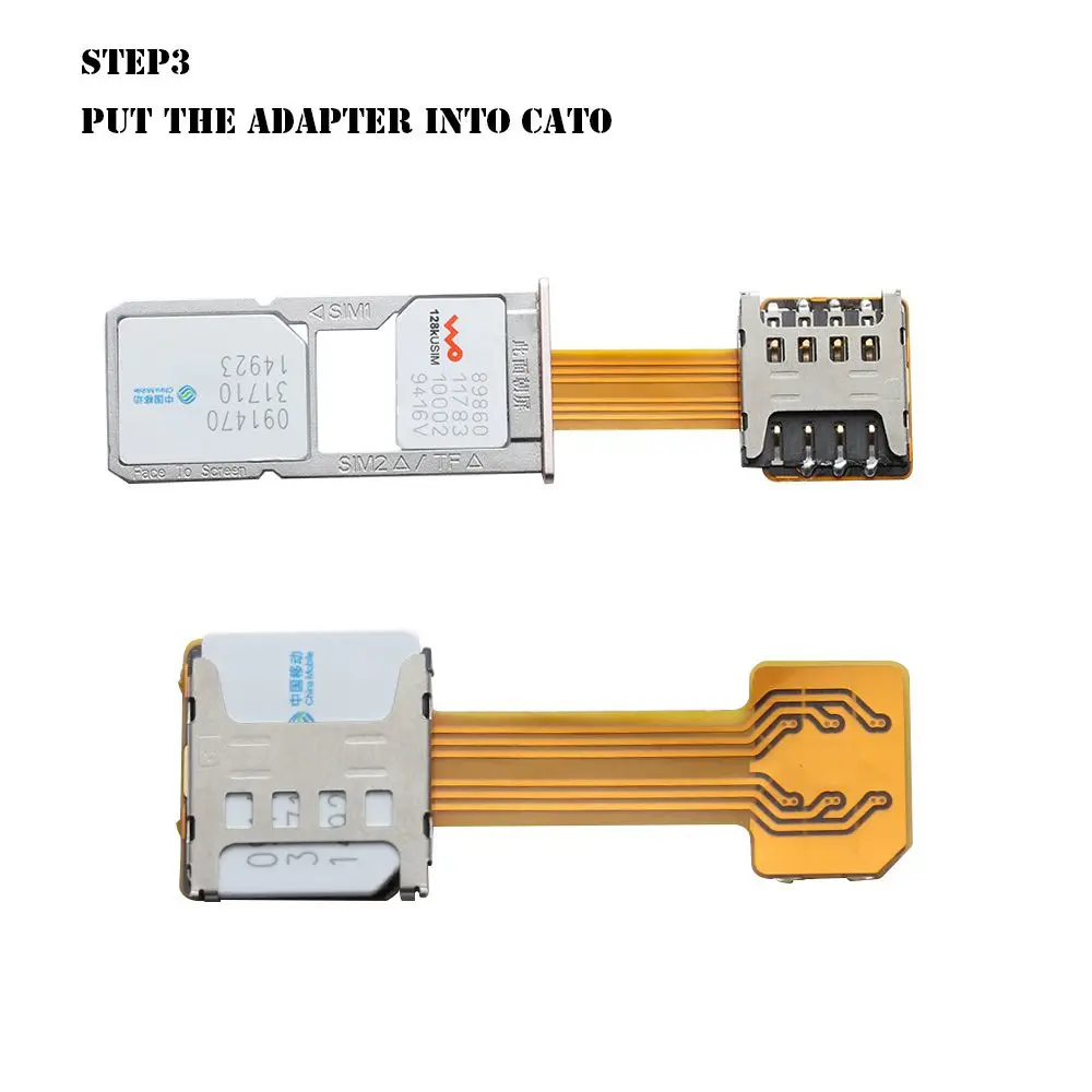 Универсальный адаптер для двух SIM-карт TF Гибридный слот для карты Micro SD удлинитель Nano Cato Android Phone