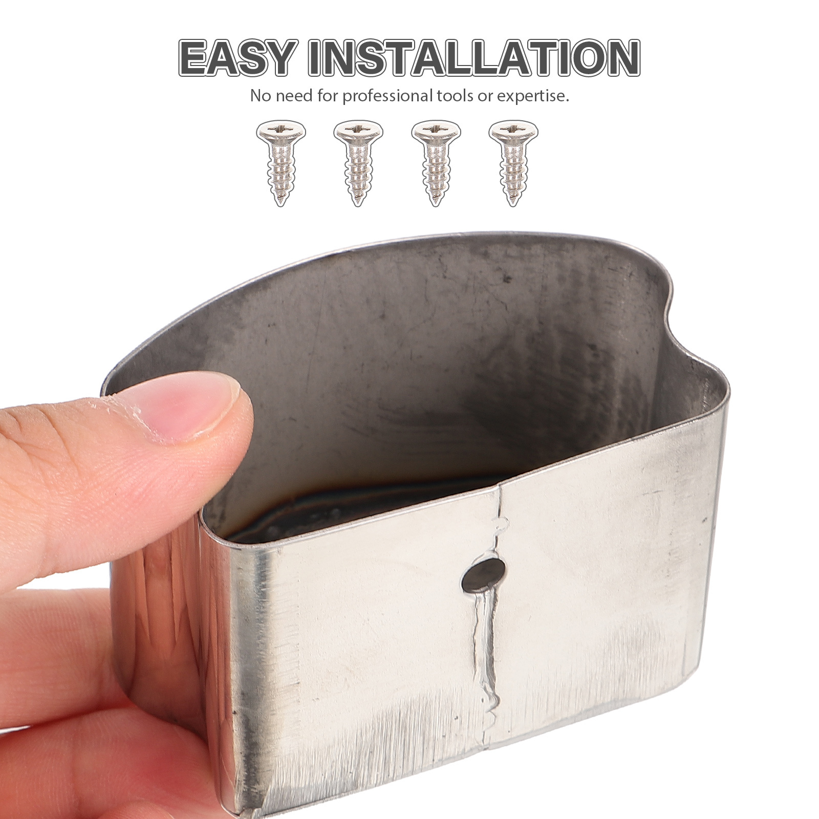 Leuning eindkap roestvrij staal hoefijzervorm buisbeschermer Praktische leuningfitting metalen eindkappen