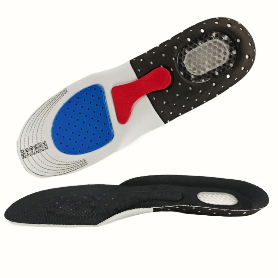 Solette ortopediche per uomo donna Cuscino in memory foam Soletta in gel Cuscinetti di supporto per arco plantare in silicone Cuscinetto per scarpe sportive Inserto morbido da corsa