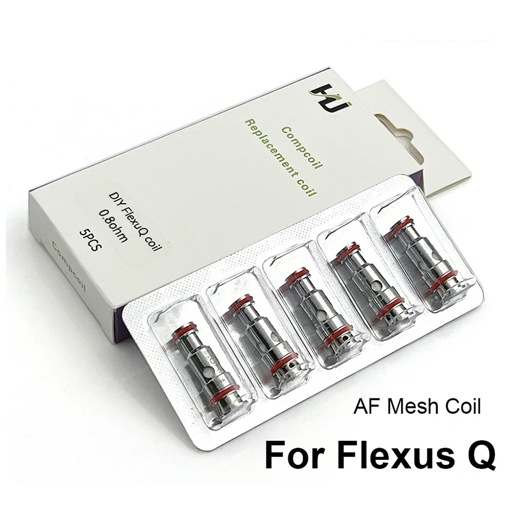 OEM Flexus Q Mesh Coil 0,8/1,0/1,2 Ohm AF Mesh Coils für Flexus Q Flexus Block MTL Patronensystem Kit