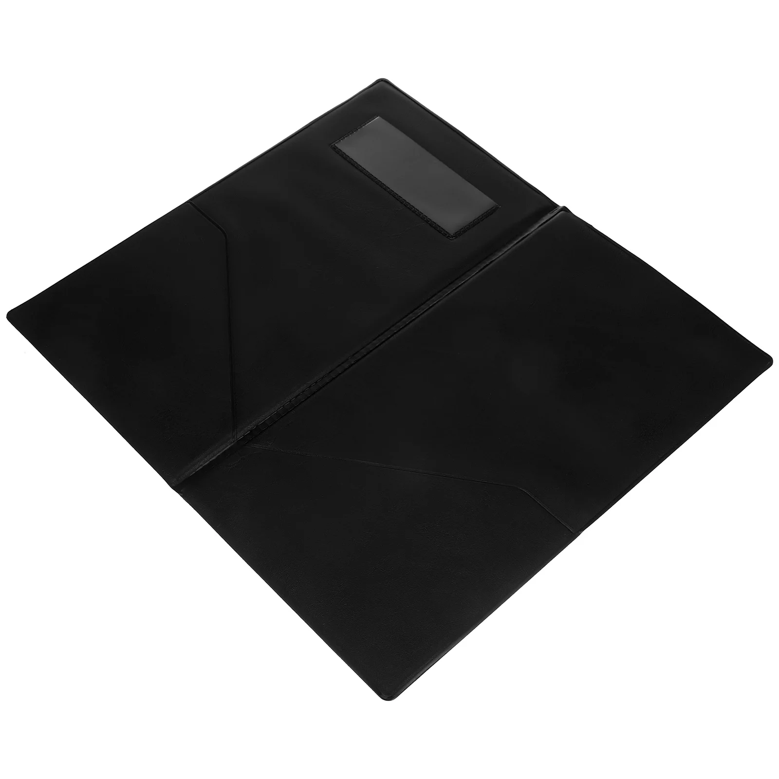 อุปกรณ์ร้านอาหารตรวจสอบการ์ดเมนู Holding Book Server Note Pads กระเป๋าสตางค์ 2550X1400X100CM Order Guest สีดํา