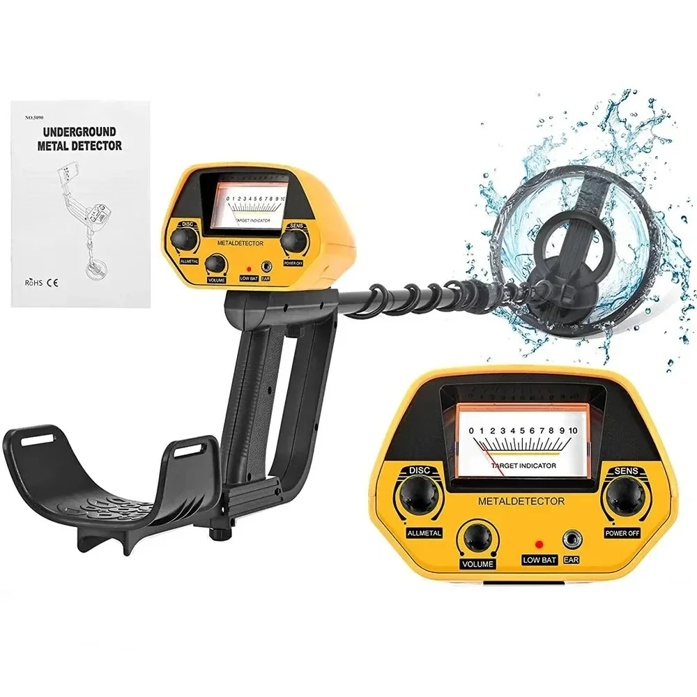 MD-5090 detector de metais instrumento de detecção subterrâneo detector de metais detector de ouro caçador tesouro escavador de ouro
