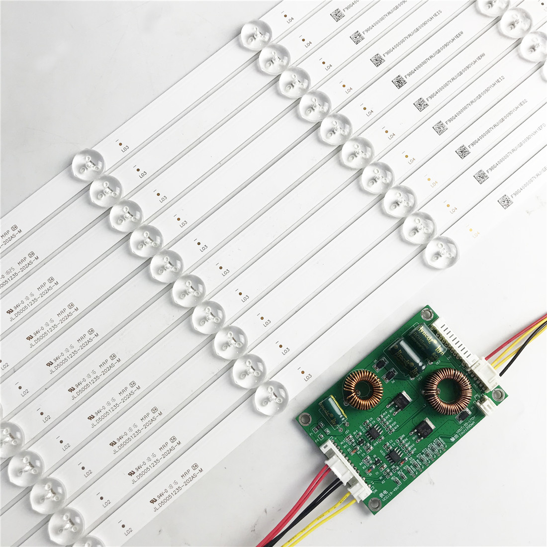 10 個 512 ミリメートル LED バックライトストリップ 5 ランプレンズキットボードフィルター 42 43 46 47 48 インチ液晶テレビ 12V 入力更新 CCFL 看板