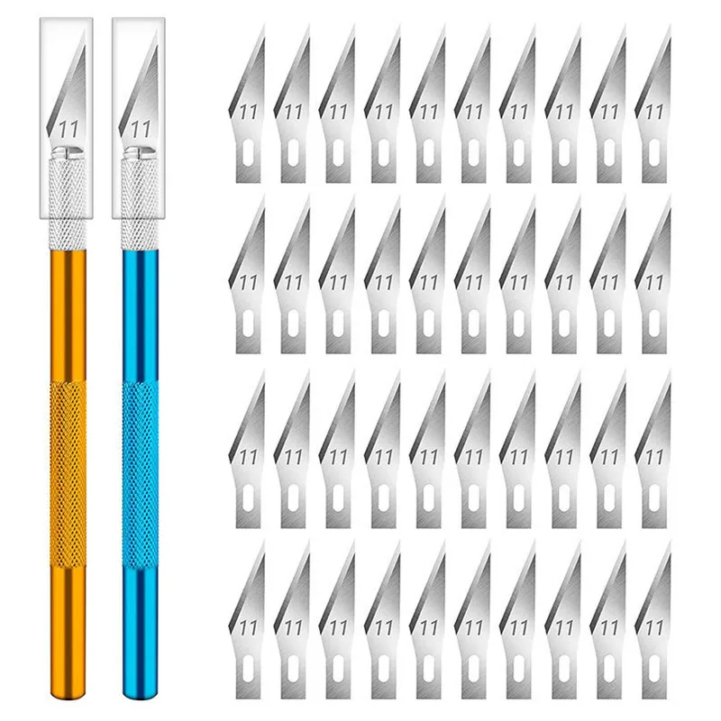 Nhiều Màu Sắc Hợp Kim Nhôm Gỗ Cắt Dao Khắc Dụng Cụ Điêu Khắc Tiện Ích Khắc Kim Loại Sắc Bén Dao Mổ Woodcarve Lưỡi Dao