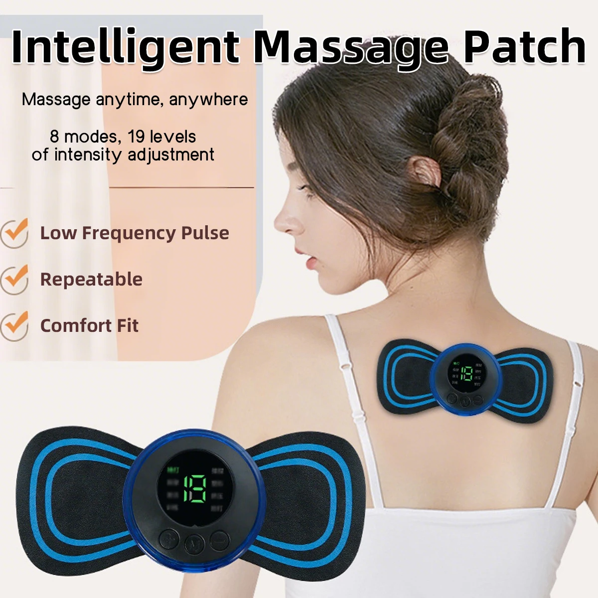 3pc Ems スマートマッサージセット全身マッサージャー足ツボマッサージャーポータブル電子マッサージャー肩首背中の痛みを和らげる