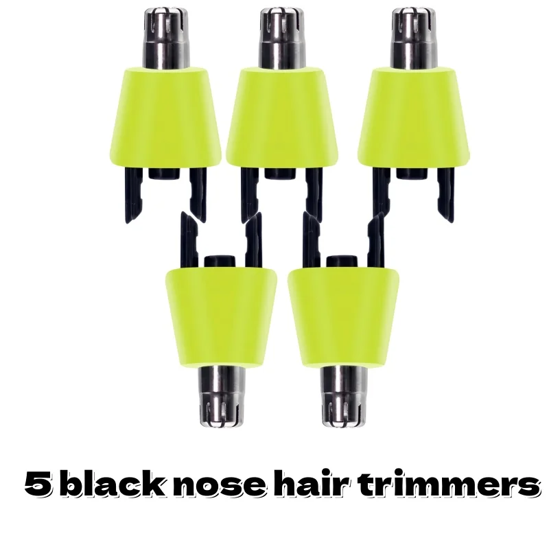 Novas cabeças de barbear masculinas e cabeças de substituição para aparador de pêlos do nariz: cabeças de barbear com dentes de dupla face