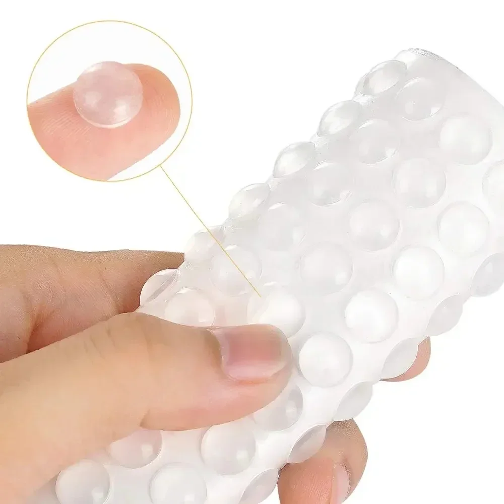 300/100pcs Self-Adhesive Clear Door Stop Rubber Damper Buffer Cabinet Bumpers Silicone Furniture Dots Cushion Protective Pads