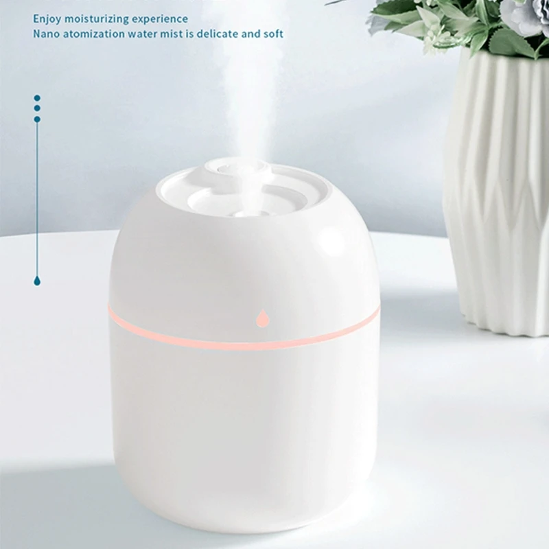 แบบพกพา 220ml H2o มินิถ้วย Sprayer Mist humidifier Double WET AROMA Essential Oil Diffuser รถ USB Air Humidifier