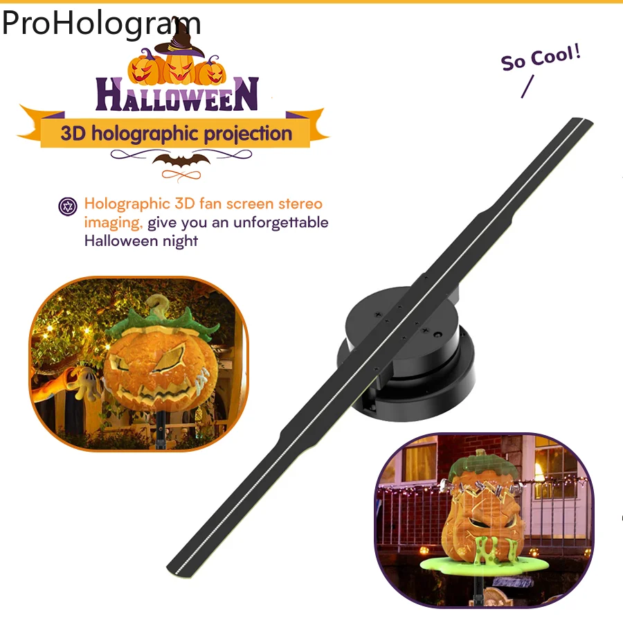 PD42 3D โฮโลแกรมพัดลมโปรเจคเตอร์ Wifi จอแสดงผลธุรกิจโฆษณาโลโก้ Holographic โคมไฟโปรเจคเตอร์เปลี่ยนใบพัดลม