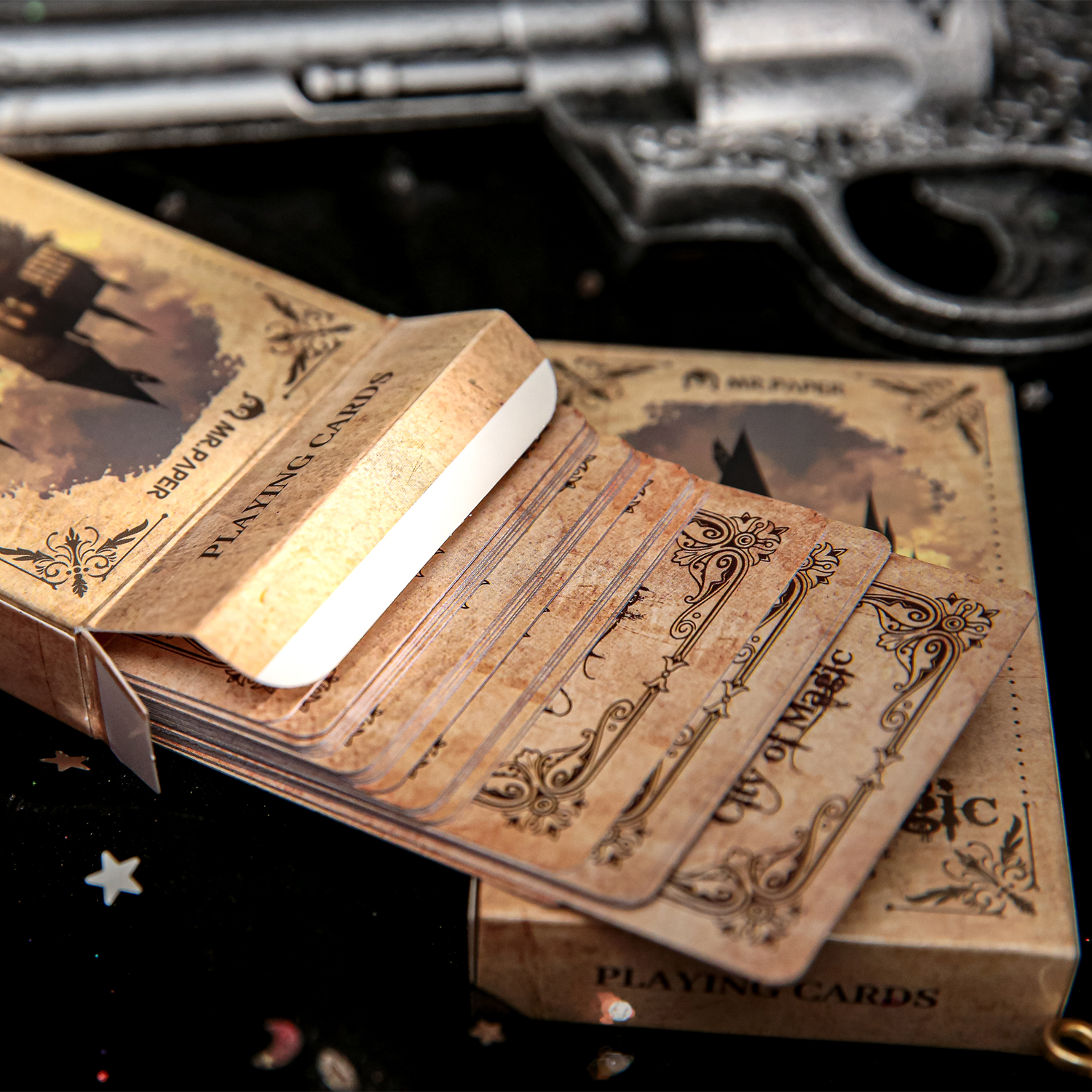 1Style 55Sheets/box Magic City Series Playing Cards Creative Leisure Entertainment Stress Reduction Relaxation