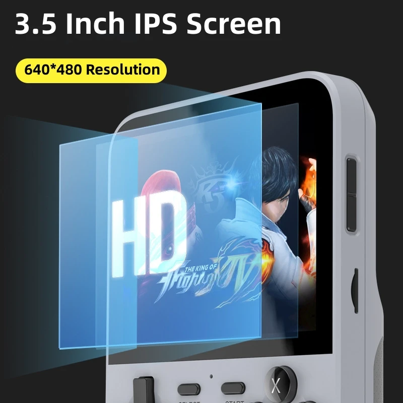 D007 Plus/ X6 3,5 Zoll IPS-Bildschirm Handheld-Spielespieler Dual Joystick 10000+ Game Retro-Geräte Tragbare Spielekonsolen
