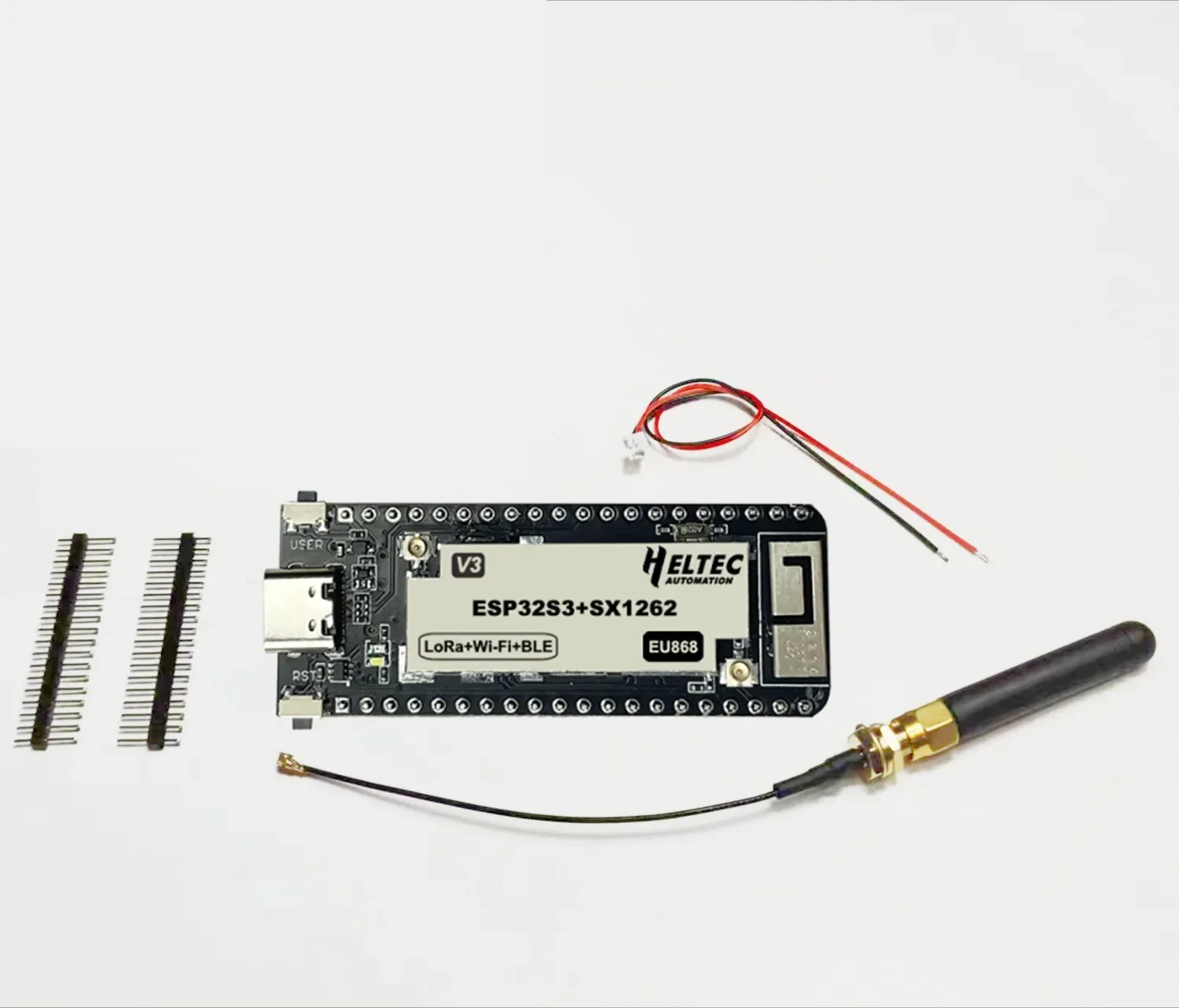 Heltec Wireless Stick Lite(V3)ESP32 พร้อม SX1262 สําหรับ Wi-Fi, Bluetooth และ LoRa รองรับ Arduino อย่างสมบูรณ์แบบ