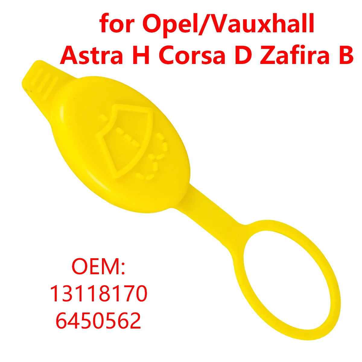 for Opel/Vauxhall Astra H Corsa D Zafira B 13118170 Car Windshield Wiper Washer Fluid Reservoir Tank Bottle Cap Cover 6450562