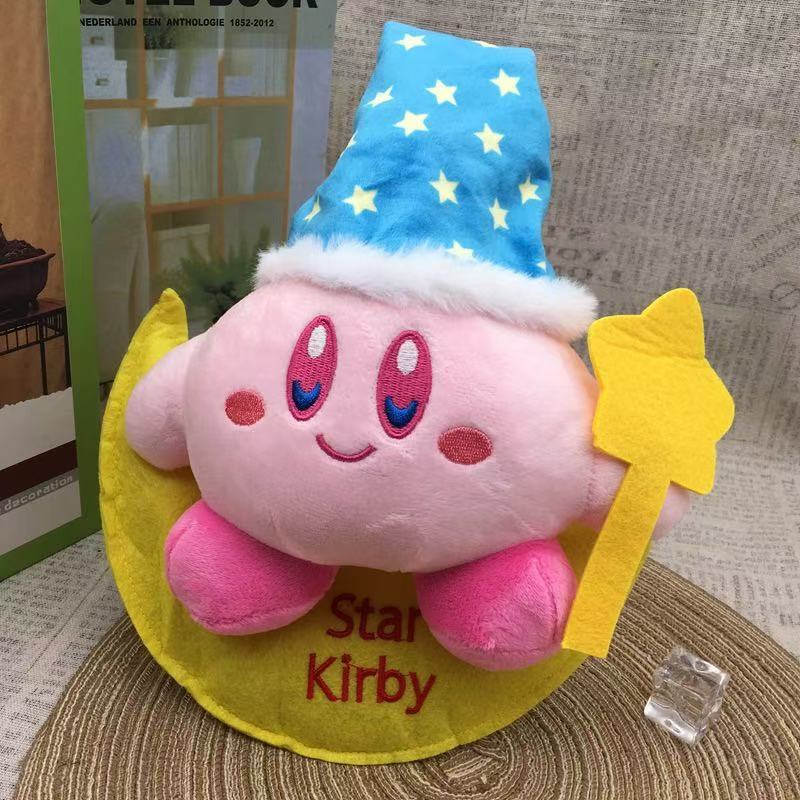 Anime Kirby Pluszowe zabawki Kawaii Śliczny różowy Peluche Kreskówka Miękka wypchana lalka Zwierzęca puszysta poduszka Wystrój pokoju domowego Prezent urodzinowy Dziecko