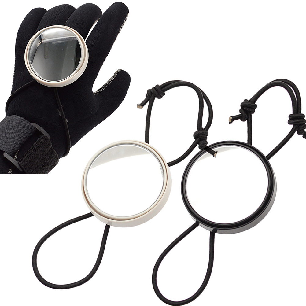 Scuba Diving Wrist Mirror Underwater Observation Equipment With Elastic Band For Scuba Diving Snorkeling Swimming Activities
