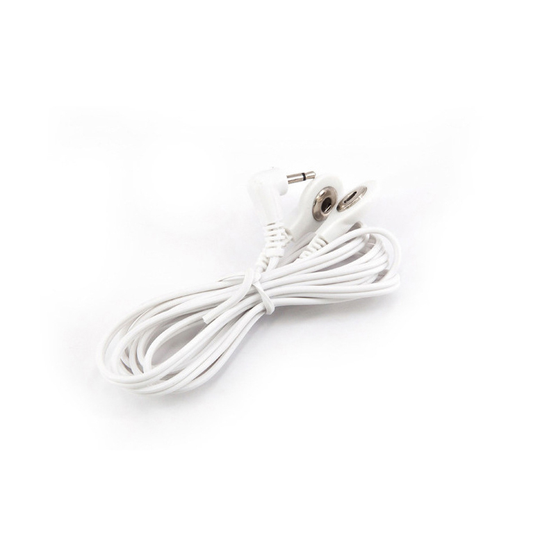 Máquina massageador botão cabo eletrodo almofadas conexão padrão massagem para 2 vias + 4 vias de unidade dezenas cabos de fios de chumbo
