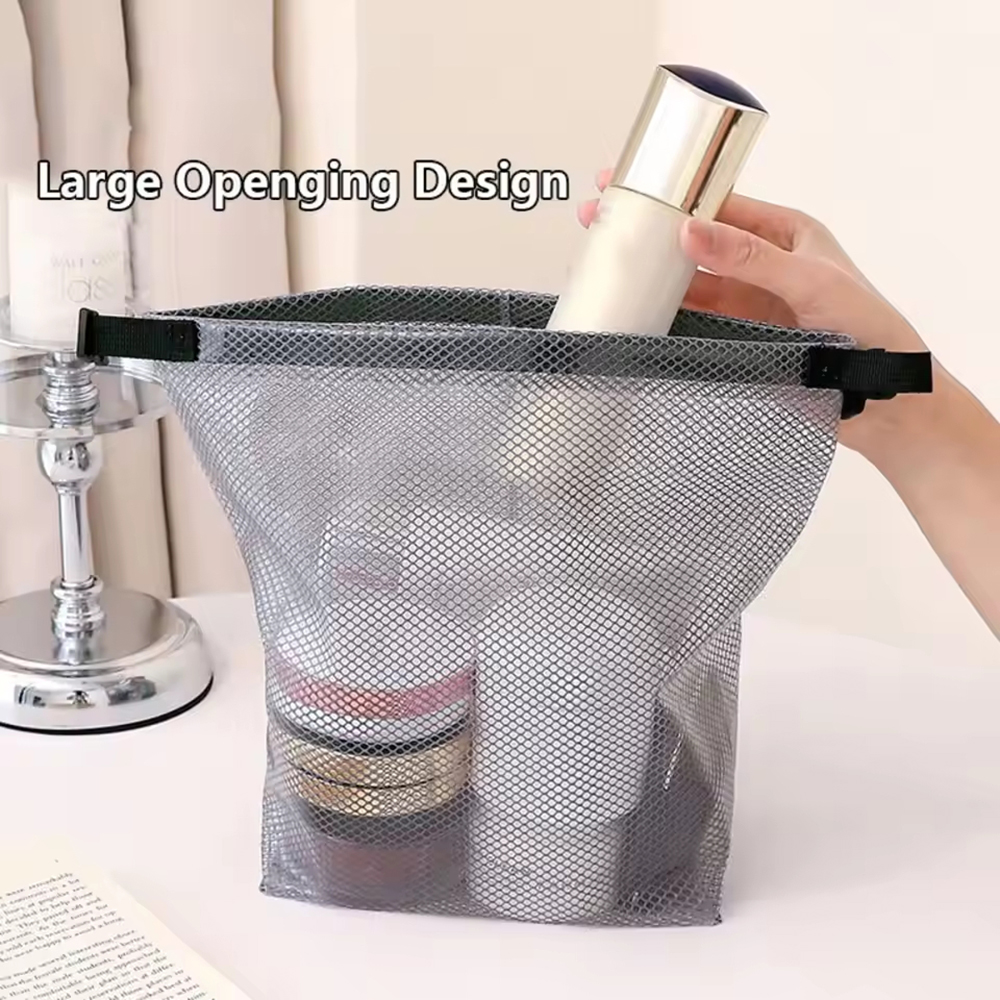 Bolsa de almacenaje para maquillaje de viaje, gran capacidad, impermeable, de mano, adecuada para nadar y transportar al aire libre, 1 ud./2 uds.