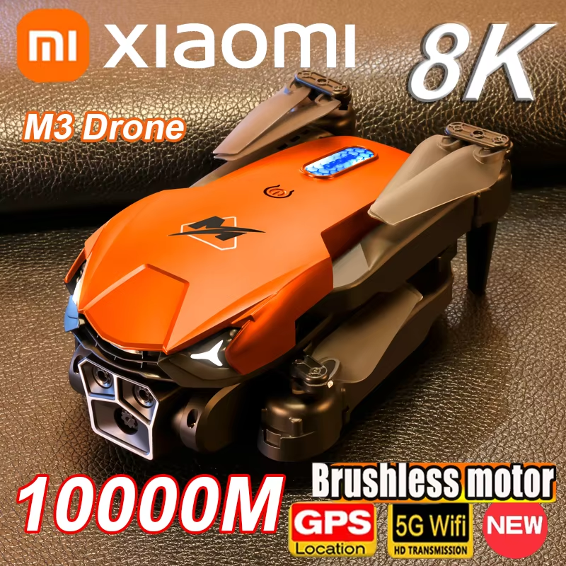 Xiaomi M3 PRO Drone 8K potrójna kamera profesjonalna fotografia lotnicza HD unikanie przeszkód bezszczotkowy silnik 1-klawiszowy dron powrotny ﻿