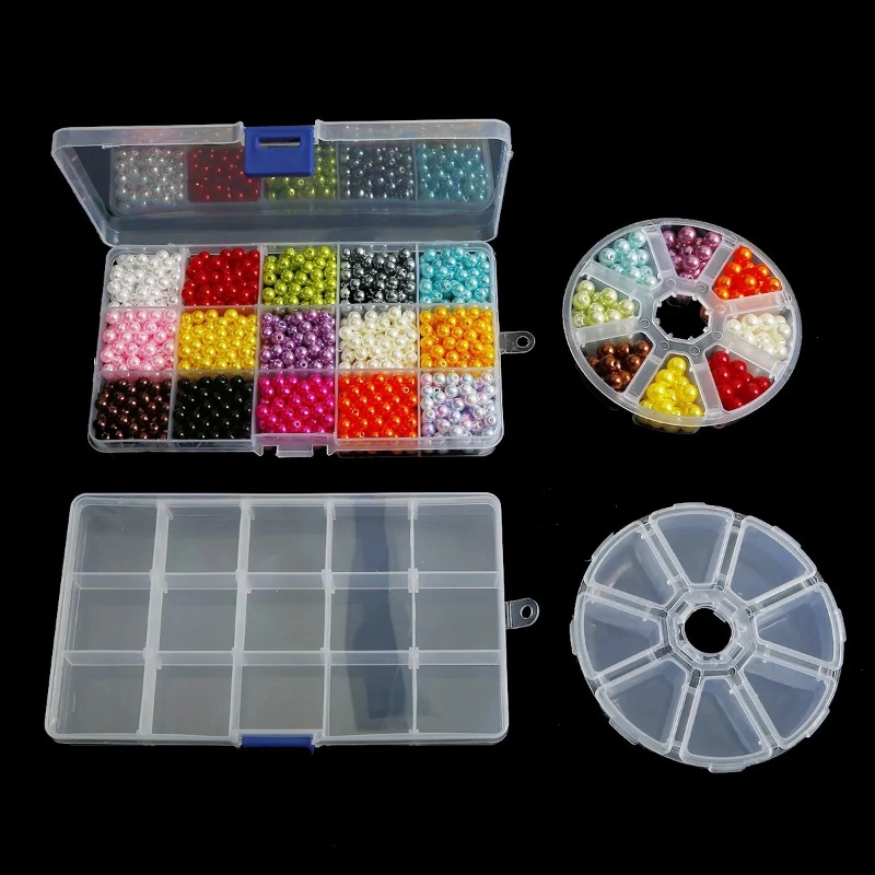 8 สไตล์โปร่งใสพลาสติกกล่องเครื่องประดับช่องปรับกล่องเก็บลูกปัดแหวนต่างหูOrganizer Case