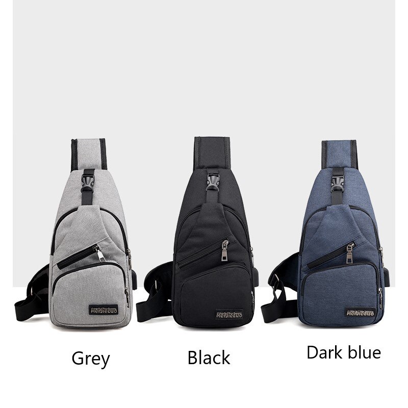 Clearance_Neue multifunktionale Umhängetasche, USB-Aufladung, Freizeit, Sport, große Kapazität, Brusttasche für Männer_Continuous Updates