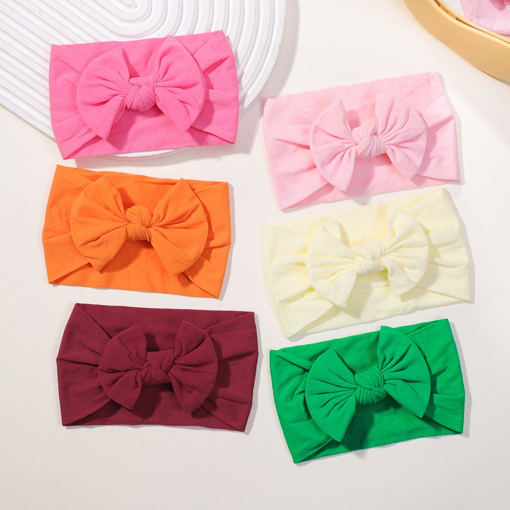 5 pçs bonito arcos bandana do bebê macio elástico faixas de cabelo da menina do bebê para recém-nascido infantil turbante headwear acessórios para o cabelo do bebê