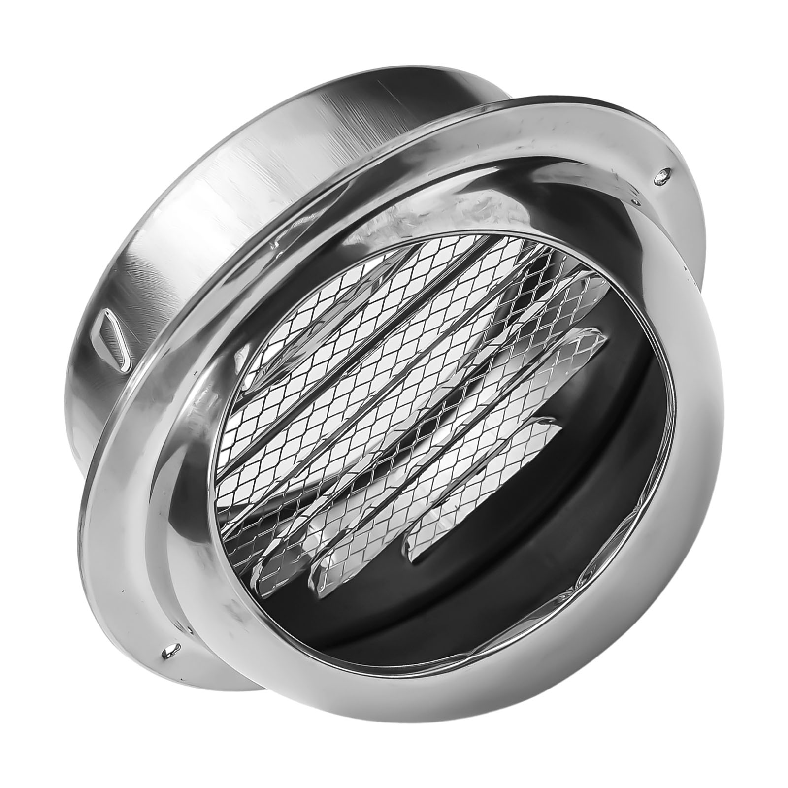 ช่องระบายอากาศเพดานสแตนเลสสตีล1ชิ้น, ฝาครอบกระทะระบายความร้อนสำหรับติดผนังสามารถกันน้ำได้