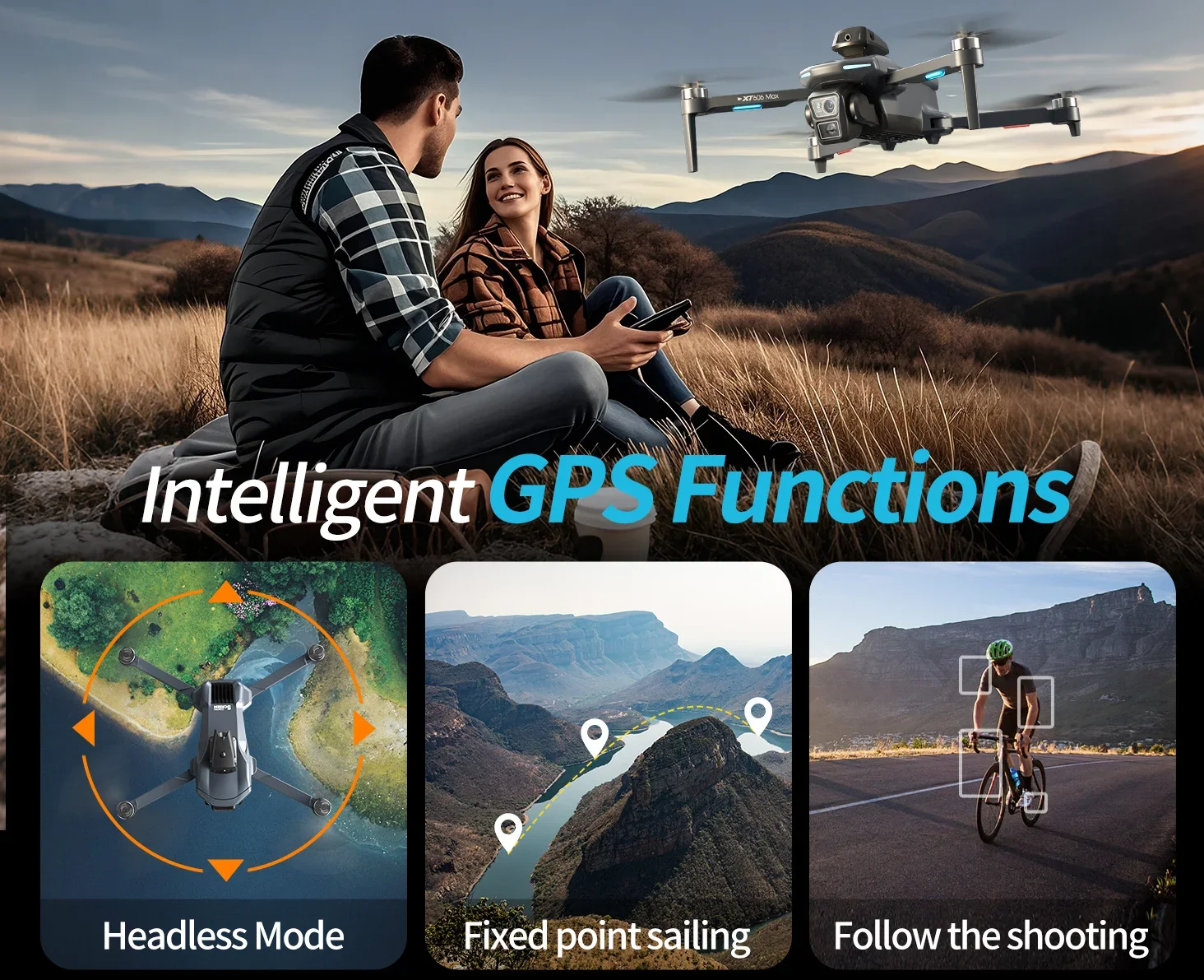 Xiaomi XT606 MAX GPS Drone 4k Professional 8K HD Camera FPV Wish Screen Drone 360° Obstacle Avoidance Quadcopter Toys Dron