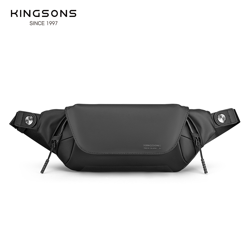 Kingsons Tech Sling bag Eenvoudige lichtgewicht herenborsttassen Crossbodytassen Waterdichte korte reistas Speltas Geschikt voor 7,9 inch Ipad