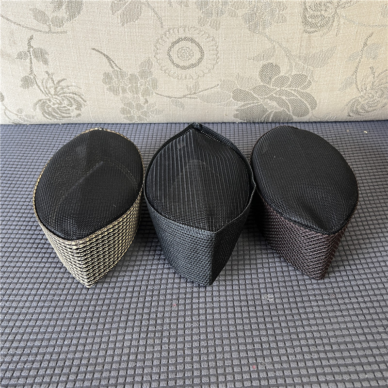 軽くて薄い通気性のあるメッシュの夏の帽子,男性のマヨットの帽子,イスラムのKufiの祈りの帽子